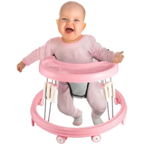Adjustable Multi-Function Baby Walker with Brake Design