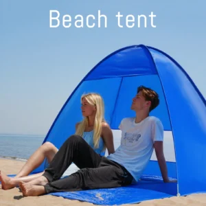 Pop-up beach tent with handbag suitable for outdoor and travel